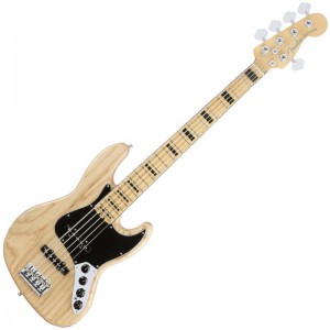 Guitar Bass Fender American Elite Jazz Bass Guitar V Ash Mn Nat 0197102721
